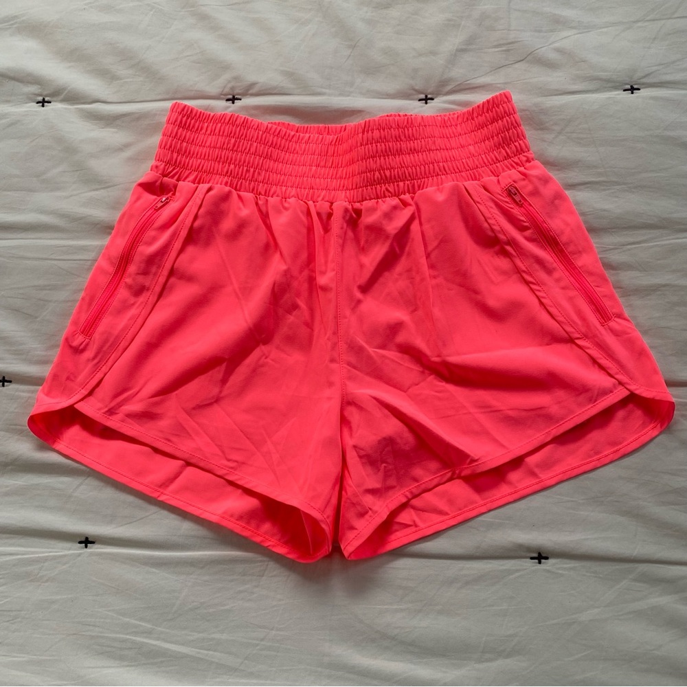 Women’s lined short medium fluorescent Pink Activewear Rosvigor NWT